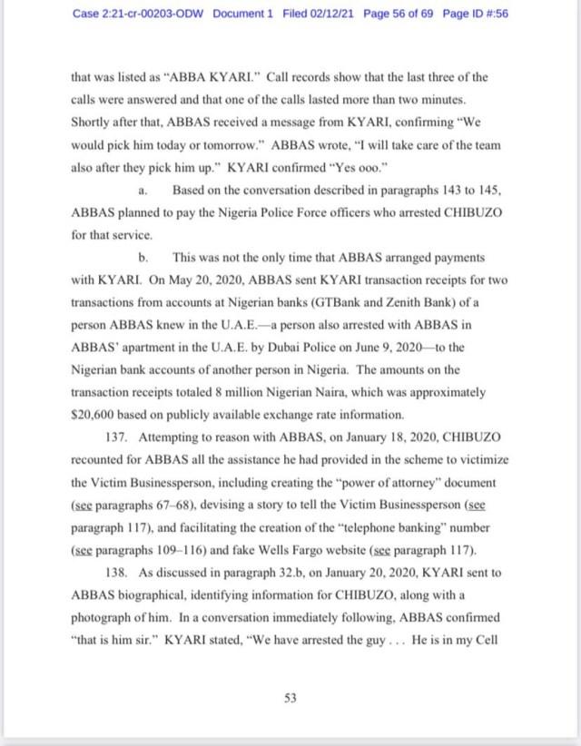 FBI releases full chat between Abba Kyari & Hushpuppi