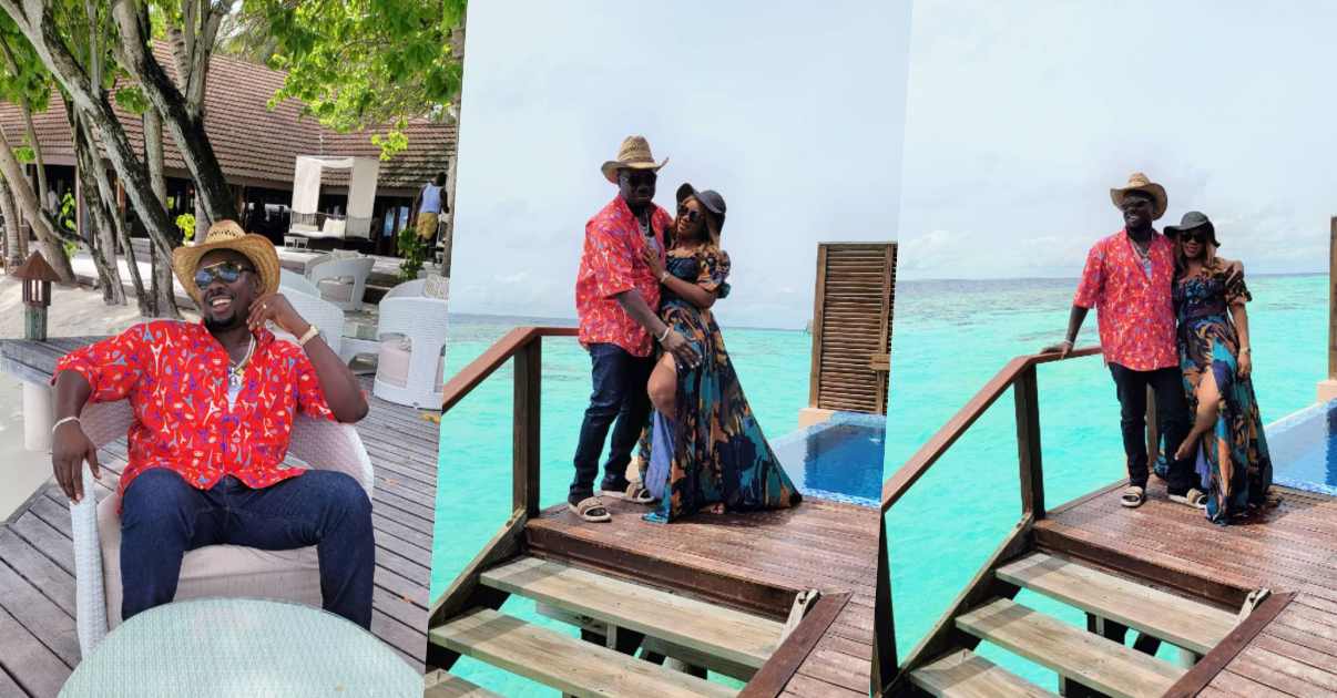 Obi Cubana and wife jets to Maldives for vacation after mother's burial (Video)