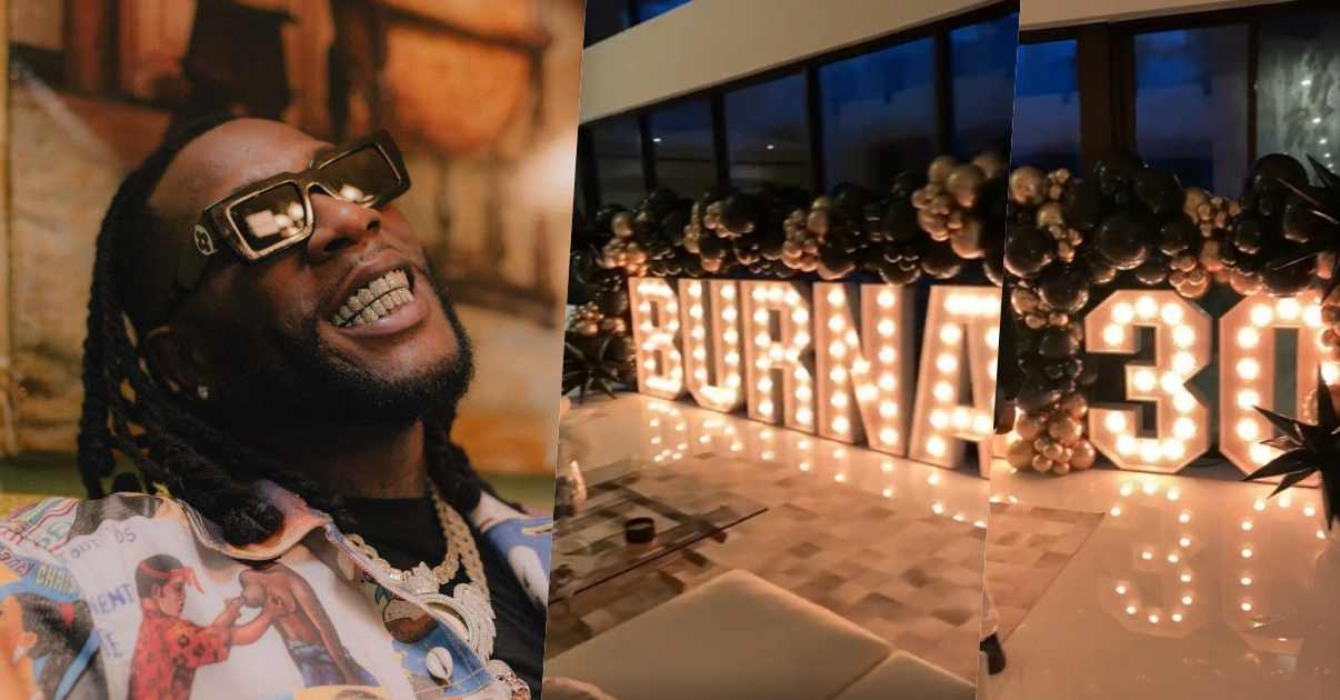 Burna Boy thrilled by surprise birthday bash organized by friends (Video)