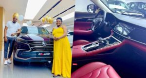 Angela Nwosu gets brand new car from husband after welcoming baby (Video)