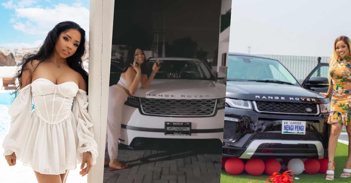 "Why buy a white Range Rover after getting a black from fans" - Man laments over Nengi's new whip (Video)