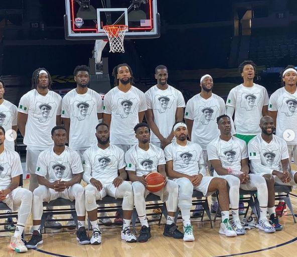 Sound Sultan Nigerian BasketBall team Warm-up shirt face