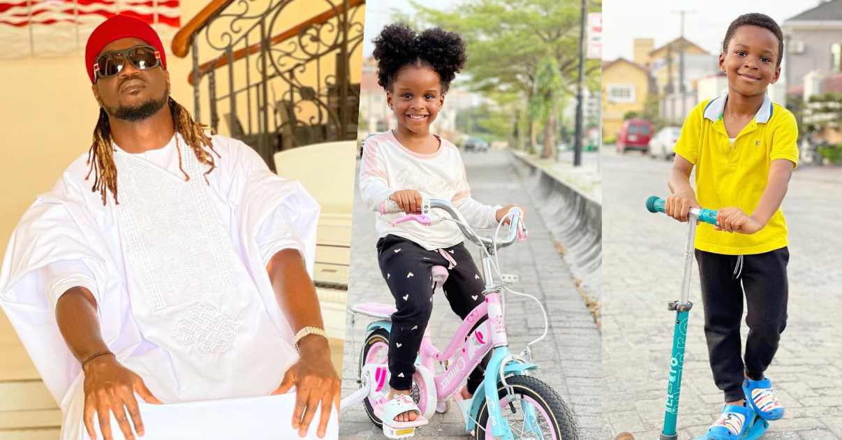 "Happy sweetest #4th birthday to my double double" - Paul Okoye celebrates his twins