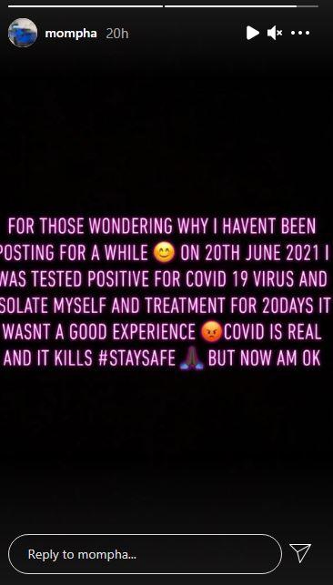 Mompha COVID-19 20 days