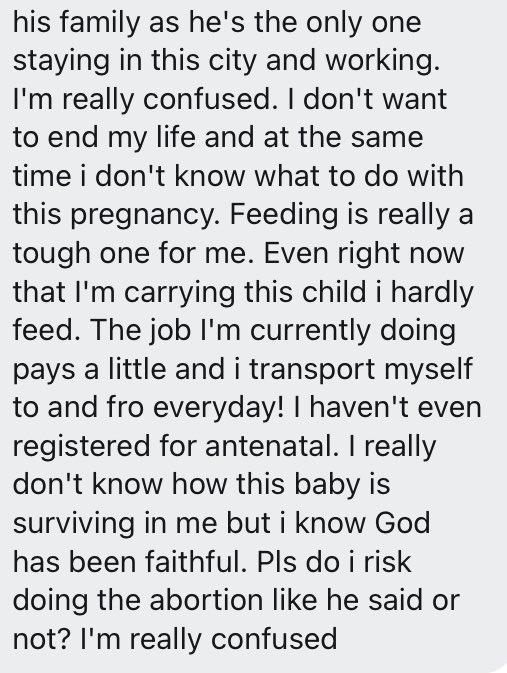 Lady seeks advice after man who impregnated her went into hiding 