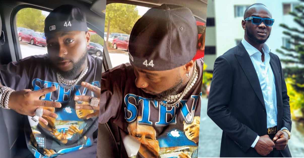 Davido makes first appearance online, rocks '44 cap' in tribute to Obama's death