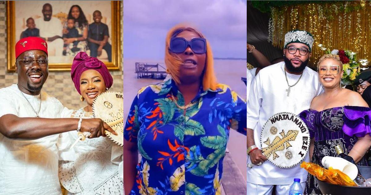 "You saw how they were spraying money but didn't you see how they are treating their wives" - Politician Mama T asks men idolizing Obi Cubana and E-money (Video)