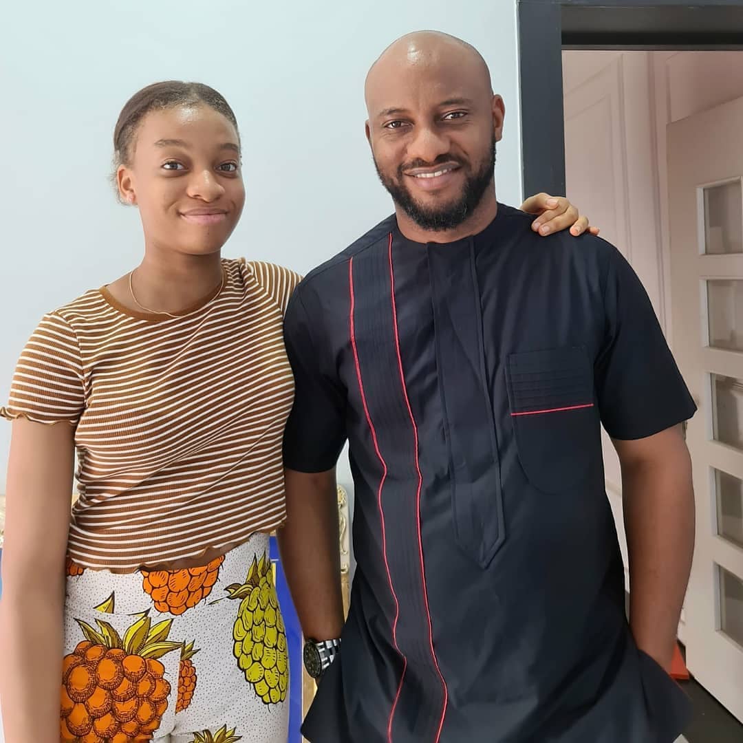 Yul Edochie with daugher