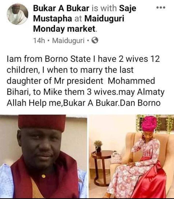 marriage Buhari daughter