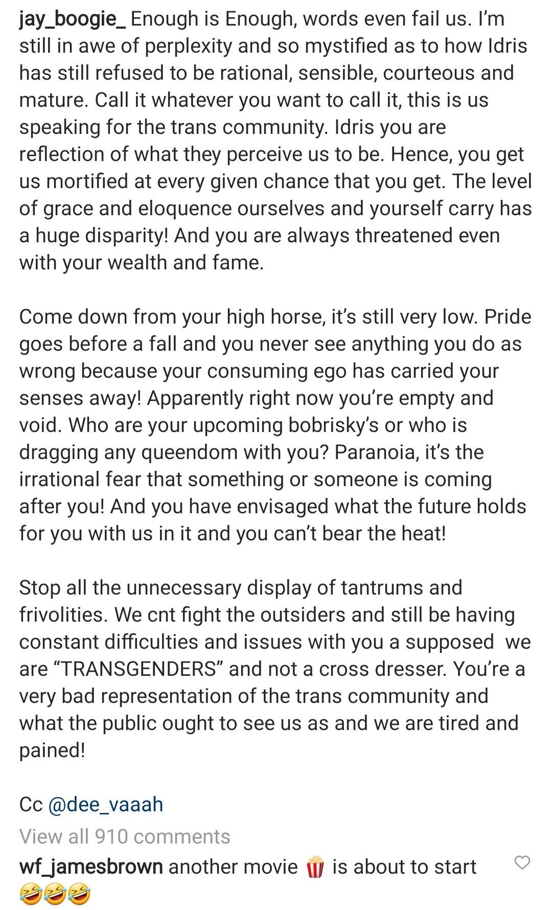 Bobrisky transgender Jay boogie