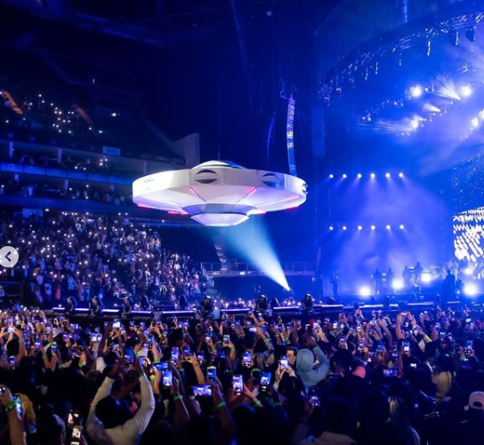 Burna Boy on spaceship