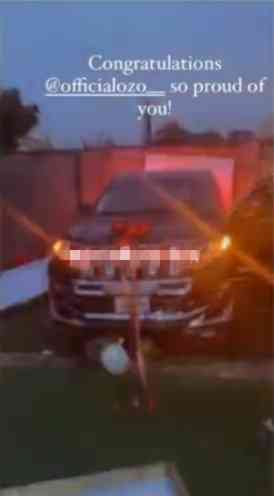 Fans gift Ozo brand new car days after getting him a house as birthday gift (Video)