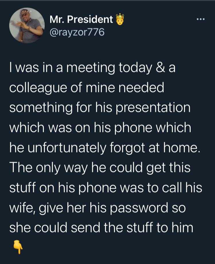 Man narrates how his cheating friend landed in trouble after forgetting his phone at home with his wife