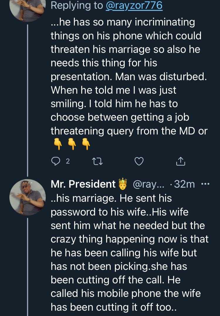 Man narrates how his cheating friend landed in trouble after forgetting his phone at home with his wife