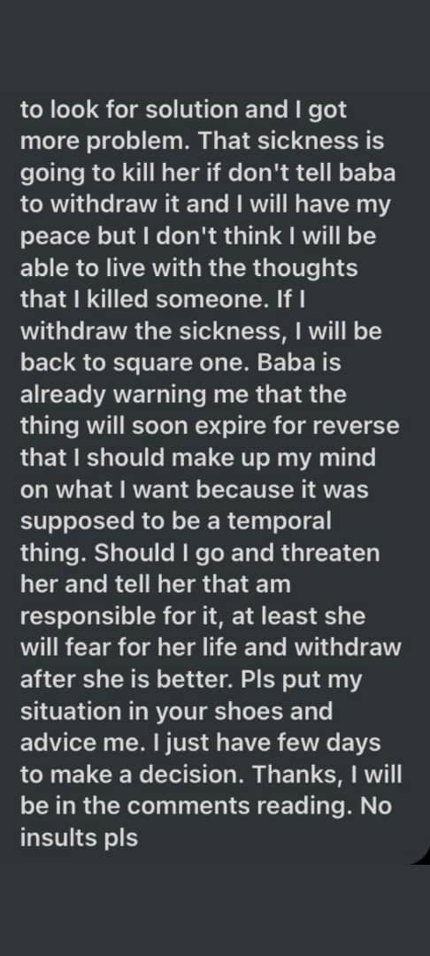 Lady Side Chick Husband Sickness