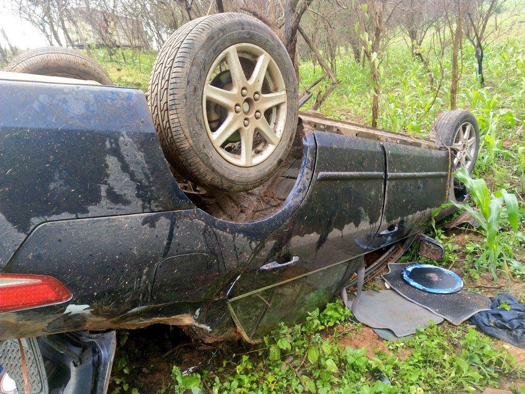 Man rejoices after surviving a ghastly car accident