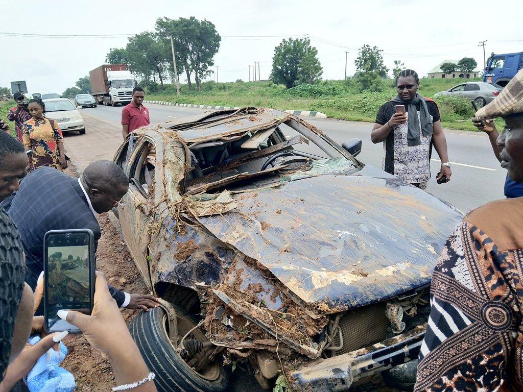 Man rejoices after surviving a ghastly car accident