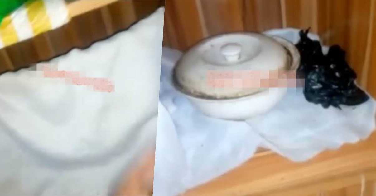 Lady scared for her life after finding calabash in boyfriend's wardrobe (Video)