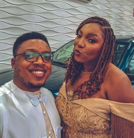 "To the woman who carry my heart run" - Influencer Aproko Doctor celebrates wife on her birthday (Photos)