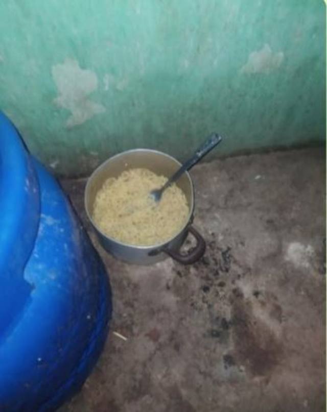 pot of cooked noodles