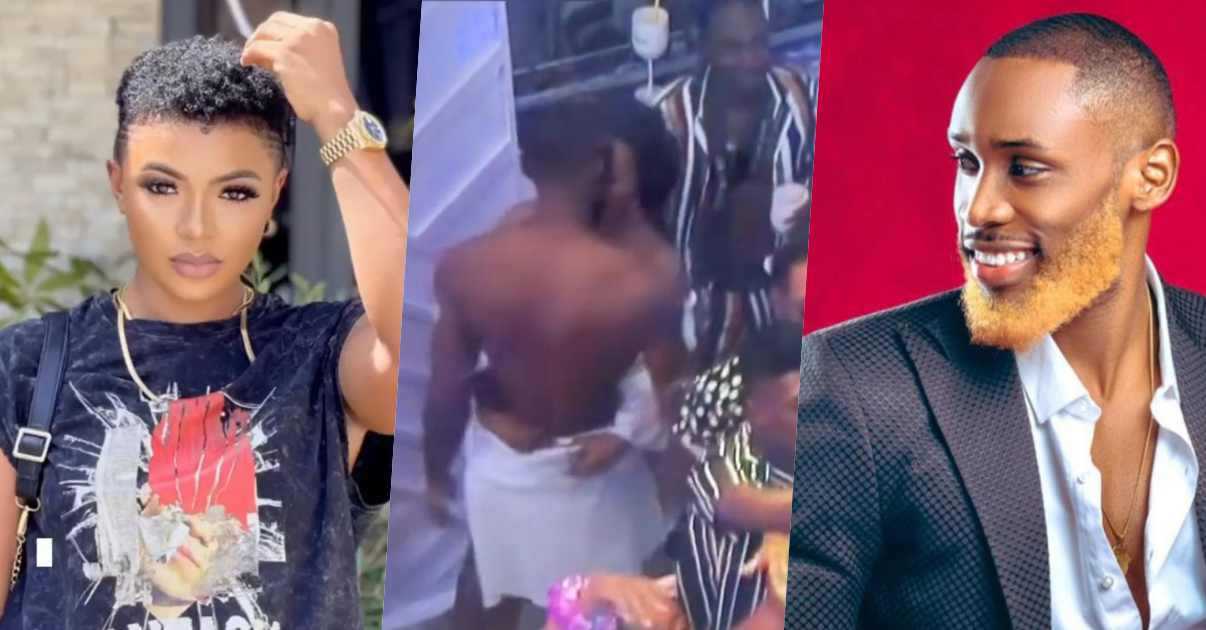 #BBNaija: Moment Liquorose and Emmanuel share a kiss (Video)