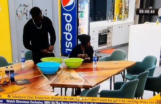 #BBNaija: Biggie orders housemates to separate grains of rice from grains of beans as punishment for disobeying him (Video)