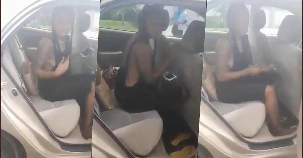Lady left in shame after boyfriend refuses to pick call to pay N2100 transport fare (Video)