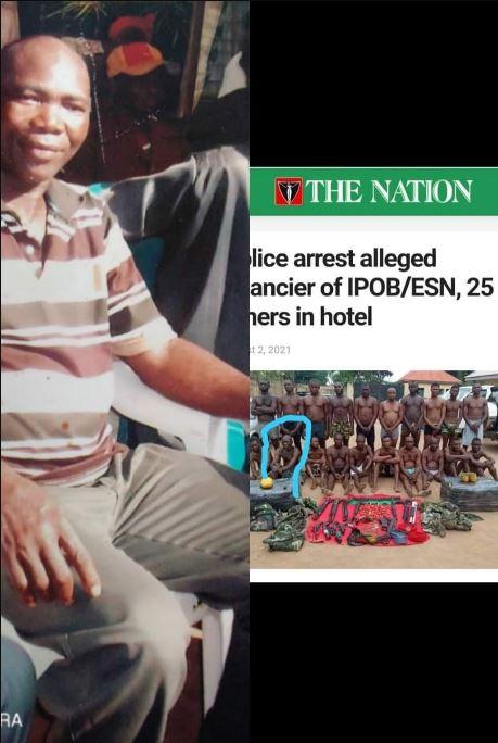 Lady laments after her father was wrongly paraded by the police as an ESN member Facebook