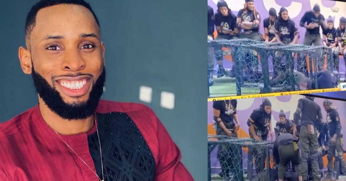 #BBNaija: Emmanuel sustains injury during sponsored task (Video)