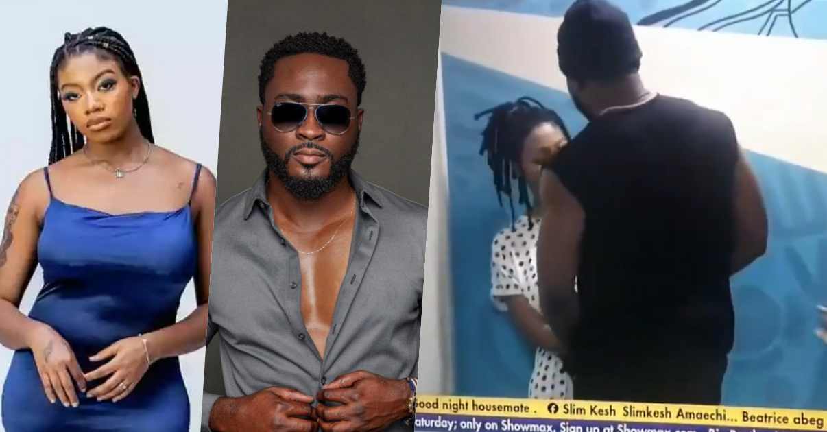 #BBNaija: Moment Angel reached into Pere's shorts during Truth or Dare (Video)