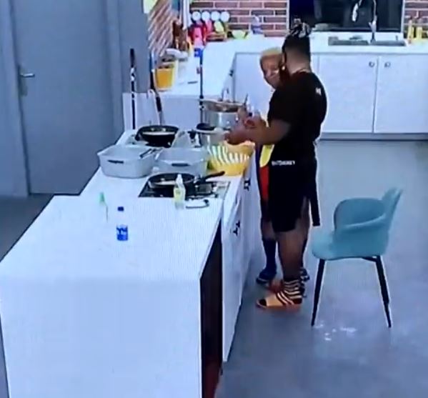 #BBNaija: WhiteMoney shares first kiss ever in the house with Queen (Video)