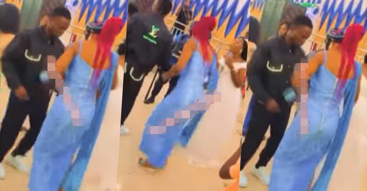 Man shows up at his wedding in designer shirt and trousers (Video)