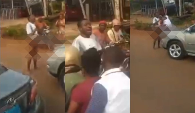 Young man loses his senses after alighting from his expensive car (Video)
