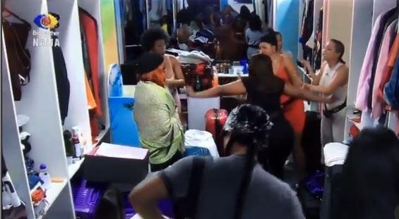 #BBNaija: Maria and Jackie B fight dirty over yesterday's disagreement 