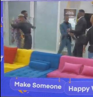 Pere Whitemoney Hugging Shaking 