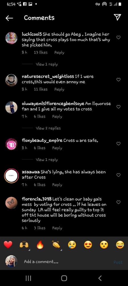 Liquorose apology Cross