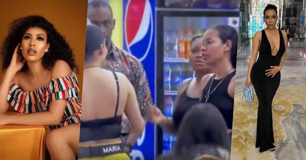 #BBNaija: "An hungry woman is an angry woman" - Nini engages Maria in heated argument (Video)