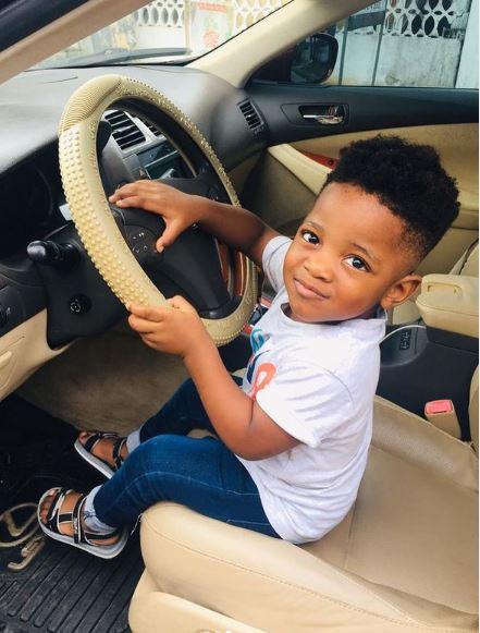 Fans celebrate Tega's son Jamil as he turns a year older today