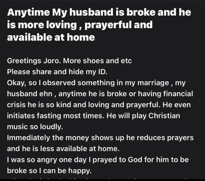 husband broke