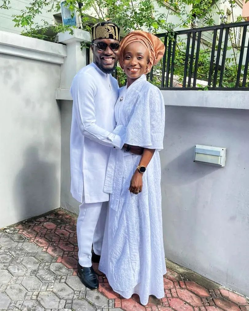 Seun Ajayi with wife