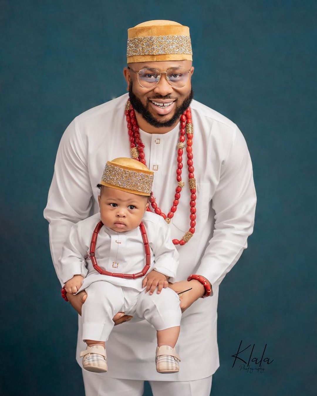 Churchill reveals son's face, rolls out adorable photos with wife, Rosy Meurer