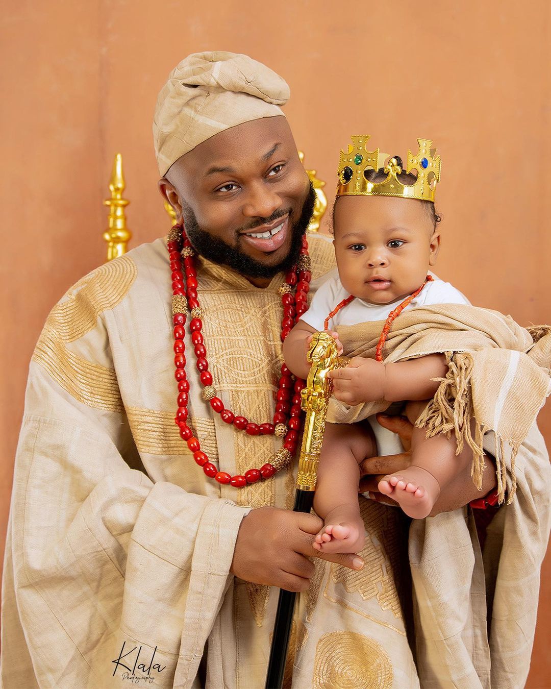 Churchill reveals son's face, rolls out adorable photos with wife, Rosy Meurer