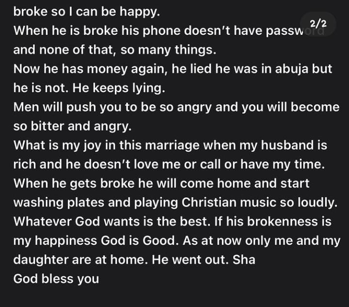 husband broke