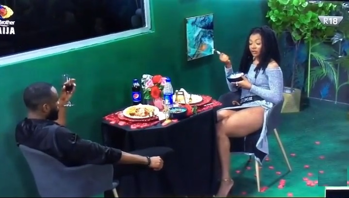 #BBNaija: "I can do without making love to you for four months" - Liquorose to Emmanuel (Video)