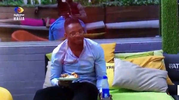 #BBNaija: "Even if it's poisoned, I'd die for love" - Cross, after Angel handed him food amid fight (Video)