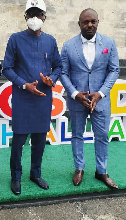 Jim Iyke and Sanwo Olu