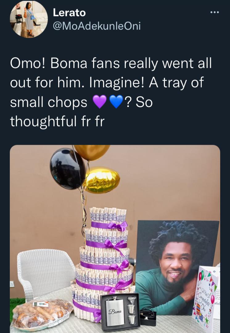 "They should've added okro soup" - BBNaija's Boma mocked after getting small chops, others from fans