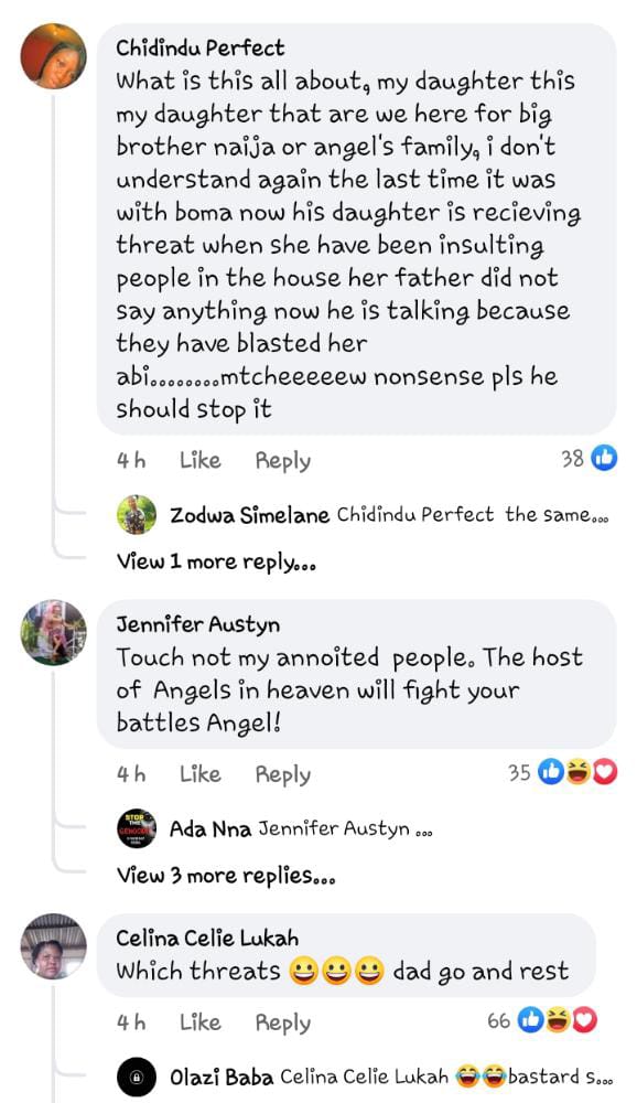 Angel's father threatened 