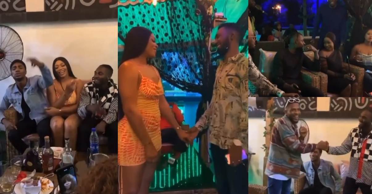 #BBNaija: Evicted season 6 housemates reunite at Sammie's party, Saskay, others absent (Video)