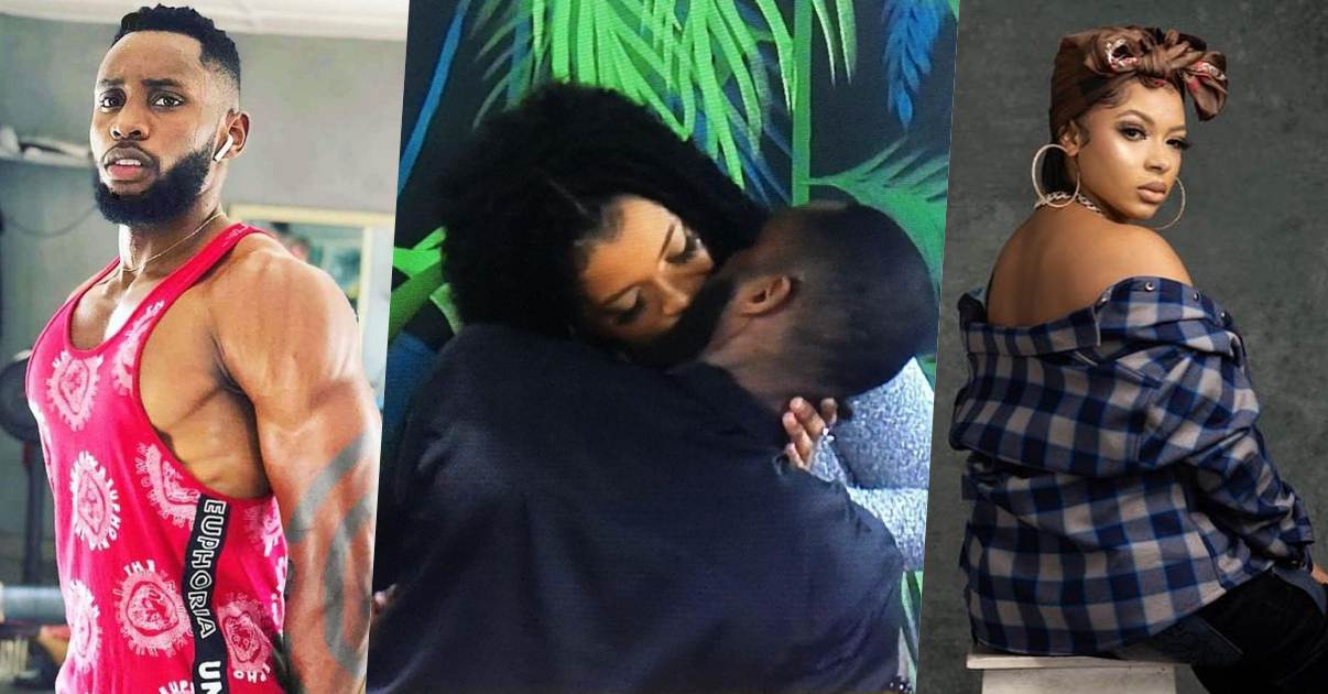 #BBNaija: Liquorose and Emmanuel share romantic evening, locks lips (Video)